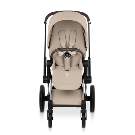 Cybex Priam 5.0 Chrome Brown Cozy Beige zestaw 3w1 z fotelikiem Cloud T i-Size