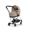 Cybex Mios Chrome Black Cozy Beige wózek głęboki