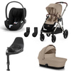 Cybex Gazelle S 4w1 Almond Beige z fotelikiem Cloud T i-Size i bazą T