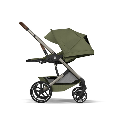 Cybex Balios S Lux 2026 ze składaną gondolą Moss Green wózek 2w1 głęboko-spacerowy