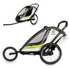Hamax Breeze One White/Green przyczepka rowerowa z zestawem do biegania