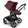 Bugaboo Fox 5 Renew Komplet Black/Dark Cherry wózek 2w1 głęboko-spacerowy