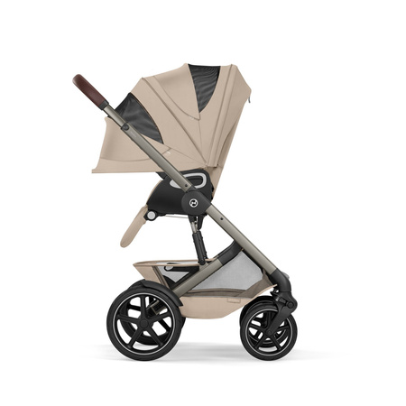 Cybex Talos S Lux 2026 ze składaną gondolą wózek 2w1 głęboko-spacerowy Almond Beige
