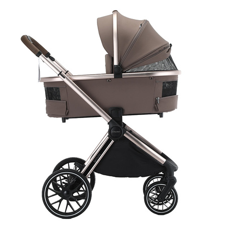 Adamex Spark Champagne Fango wózek 2w1 głęboko-spacerowy