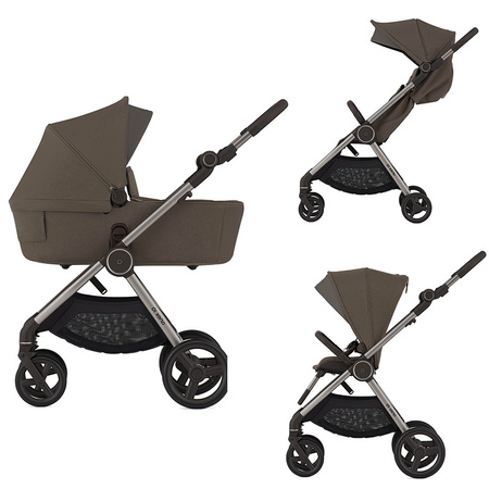 Anex iQ Premium Bruna zestaw 5w1 z fotelikiem Maxi Cosi Pebble 360 Pro2 i bazą FamilyFix 360 Pro