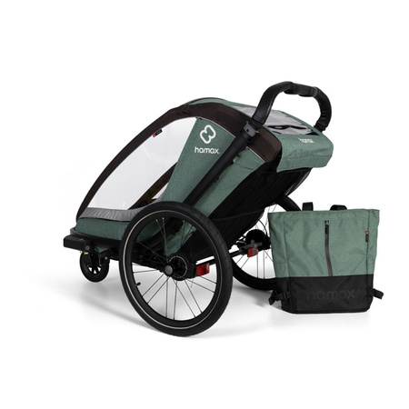 Hamax Cocoon One przyczepka rowerowa z zestawem do biegania