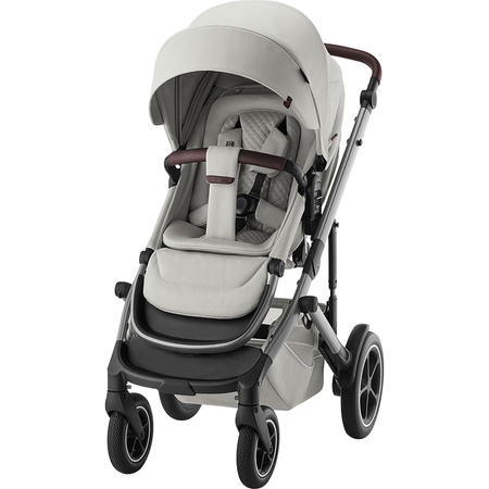 Britax Romer Smile 5Z Lux Linen Grey zestaw 4w1 z fotelikiem Baby-Safe Pro Linen Grey i bazą Vario 5Z