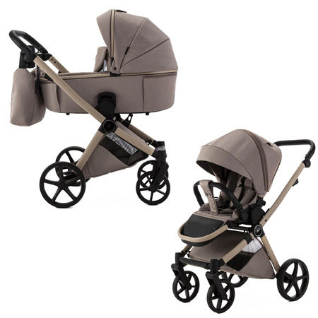 Adamex Alfa Natura Cappuccino wózek 2w1 głęboko-spacerowy