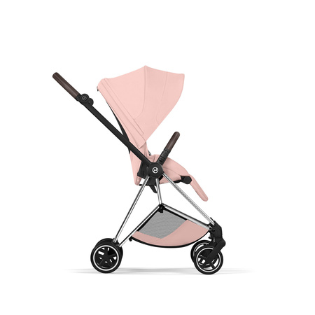 Cybex Mios 4.0 Style Chrome Brown Peach Pink zestaw 3w1 z fotelikiem Cloud T i-Size