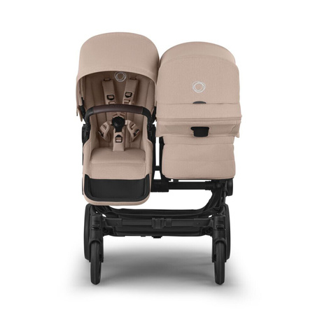 Bugaboo Donkey6 Duo Black/Desert Taupe wózek 2w1 dla dwójki dzieci w różnym wieku