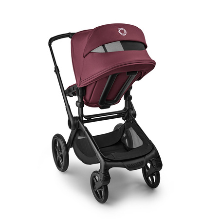 Bugaboo Fox 5 Renew Komplet Black/Dark Cherry wózek 2w1 głęboko-spacerowy