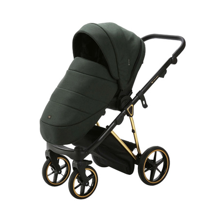 Adamex Belissa Special Edition Zielony wózek 2w1 głęboko-spacerowy