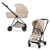 Cybex Mios 4.0 Style Matt Black Cozy Beige wózek 2w1 głęboko-spacerowy