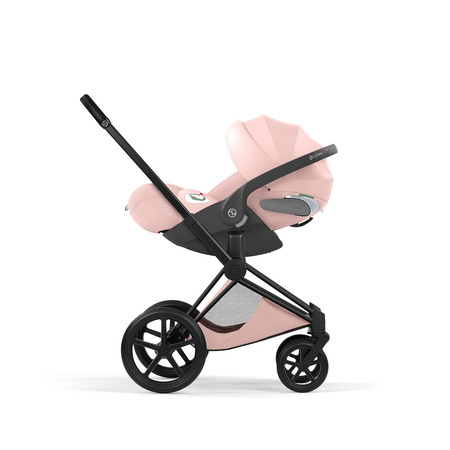 Cybex Priam 5.0 Matt Black Peach Pink wózek 2w1 głęboko-spacerowy