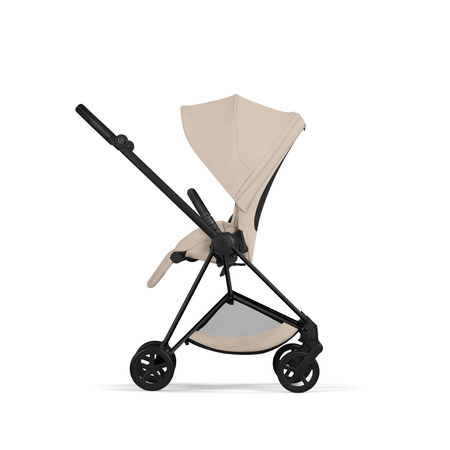 Cybex Mios 4.0 Comfort Matt Black Cozy Beige wózek 2w1 głęboko-spacerowy