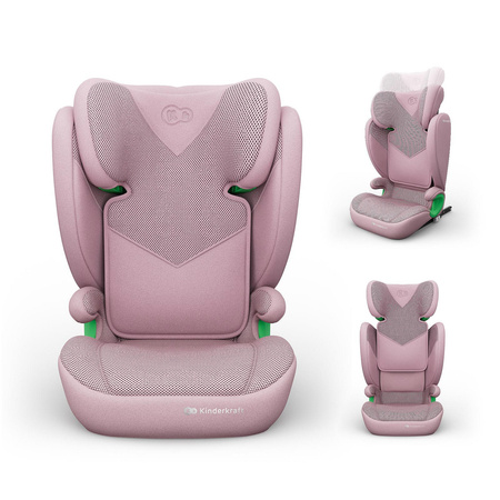 Kinderkraft Junior Fix 2 Plus i-size Różowy fotelik samochodowy 100-150 cm