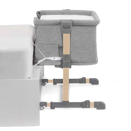 Kinderkraft Łóżeczko dostawne Neste Grow Light Grey Wood