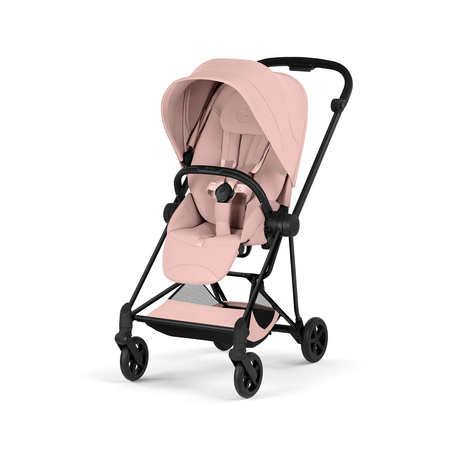 Cybex Mios 4.0 Style Matt Black Peach Pink wózek 2w1 głęboko-spacerowy