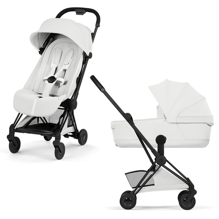 Cybex Coya 2 Style Matt Black Off White wózek 2w1 głęboko-spacerowy