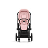 Cybex Priam 4.0 Matt Black Peach Pink wózek spacerowy