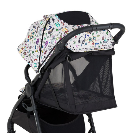 Petite&Mars Royal 3 Limited100 Tattoo stelaż Black wózek spacerowy