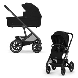 Cybex Talos S Lux Moon Black wózek 2w1 głęboko-spacerowy