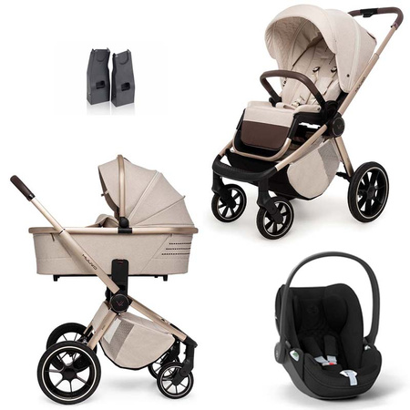 Muuvo Quick BOHO zestaw 3w1 z fotelikiem Cybex Cloud T/T Plus