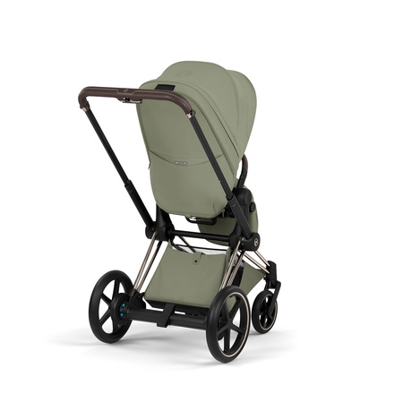 Cybex e-Priam 5.0 Champagne Gold Sage Green wózek 2w1 głęboko-spacerowy