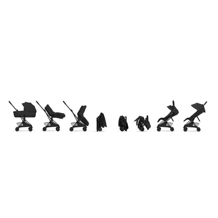 Cybex Coya 2 Style Matt Black Sepia Black wózek 2w1 głęboko-spacerowy