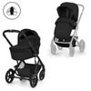 Cybex Talos S Lux 2026 ze składaną gondolą wózek 2w1 głęboko-spacerowy Moon Black