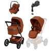 Maxi Cosi Fame Copper Terra zestaw 4w1 z fotelikiem Maxi Cosi Pebble Slide Pro i Bazą FamilyFix Slide Pro