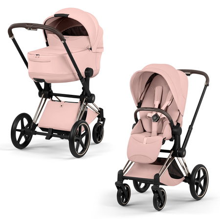 Cybex Priam 5.0 Champagne Gold Peach Pink wózek 2w1 głęboko-spacerowy