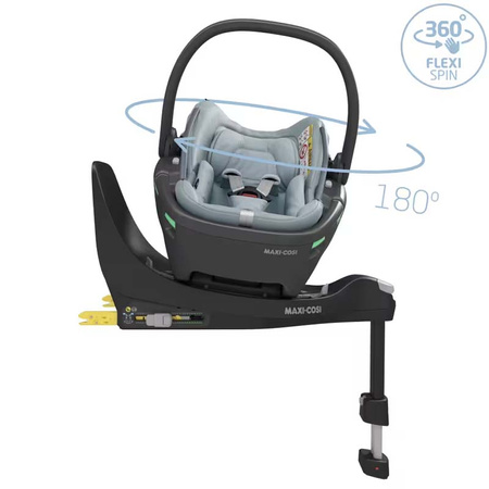 Maxi Cosi Coral 360 Essential Grey Fotelik z bazą FamilyFIx 360 zestaw 40-75 cm