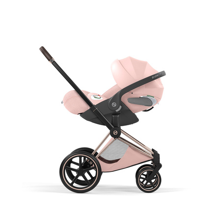 Cybex Priam 5.0 Rosegold Peach Pink zestaw 3w1 z fotelikiem Cloud T i-Size