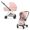 Cybex Mios 4.0 Style Chrome Brown Peach Pink zestaw 3w1 z fotelikiem Cloud T i-Size
