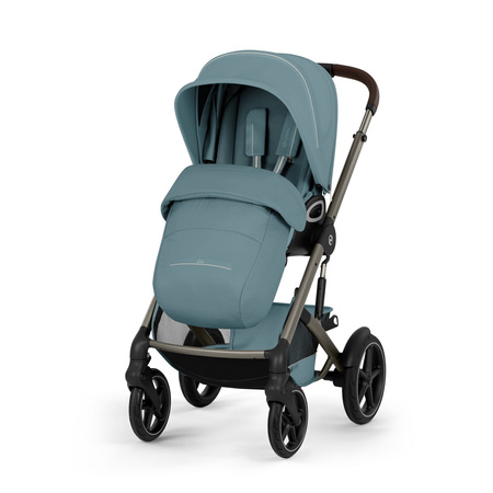 Cybex Talos S Lux 2026 ze składaną gondolą wózek 2w1 głęboko-spacerowy Stormy Blue