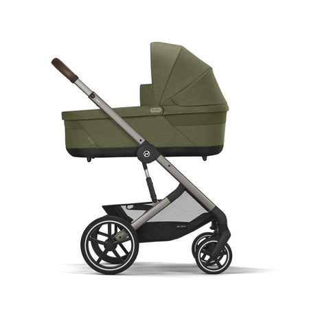 Cybex Balios S Lux 2.0 Moss Green zestaw 4w1 z fotelikiem Cloud G Plus i Bazą G