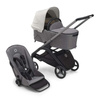Bugaboo Dragonfly wózek 2w1 głęboko-spacerowy rama Graphite/Grey Melange-Misty White
