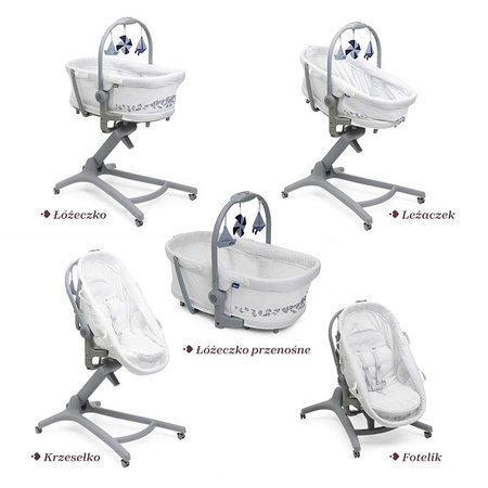 Chicco Baby Hug Pro 5w1 White Cream łóżeczko dziecięce