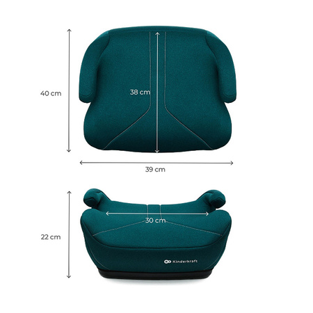 Kinderkraft Podstawka samochodowa I-Boost 2 I-Size Ciemnozielony 125-150 cm