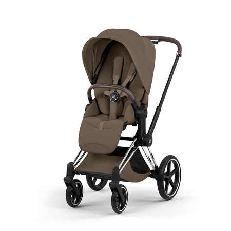 Cybex Priam 5.0 Chrome Brown Coconut Brown zestaw 3w1 z fotelikiem Cloud T i-Size