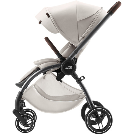 Britax Romer Rio Lux Soft Taupe zestaw 4w1 z fotelikiem Baby-Safe Pro i Bazą