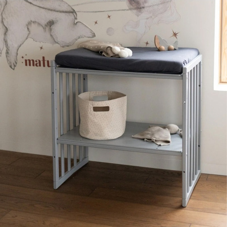 Waldin Prześcieradło na Przewijak 70x50 Grafitowe