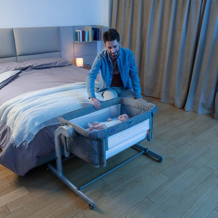 Chicco Next2Me Magic Dark Grey łóżeczko dostawne