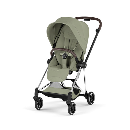 Cybex Mios 4.0 Style Chrome Brown Sage Green zestaw 3w1 z fotelikiem Cloud T i-Size