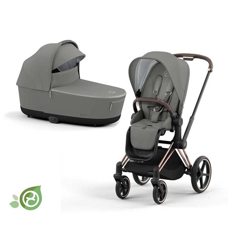 Cybex Priam 4.0 wózek głęboko-spacerowy 2w1 Conscious Collection Pearl Grey