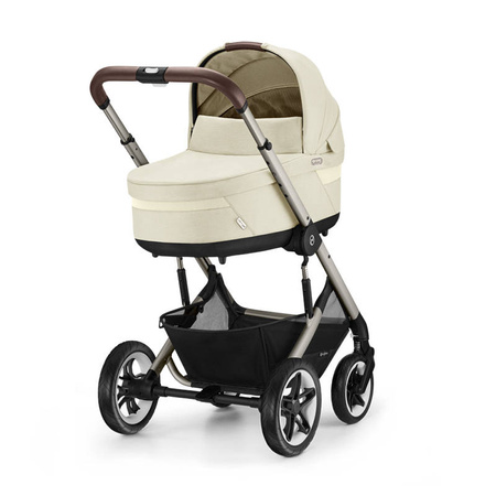 Cybex Talos S Lux Seashell Beige zestaw 4w1 z fotelikiem Cybex Cloud G i-Size PLUS i bazą Base G