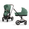 Cybex Priam 4.0 Leaf Green zestaw 3w1 z fotelikiem Cloud T Plus