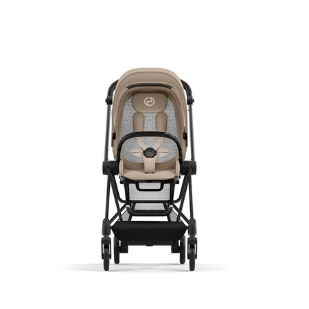Cybex Mios Matt Black Cozy Beige wózek spacerowy