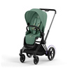 Cybex ePriam Matt Black Leaf Green wózek 2w1 głęboko-spacerowy